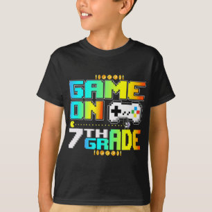 Camiseta Jogo No Jogo Da Grau 7 Gaming De Vídeo De Volta À 
