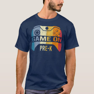 Camiseta Jogo No Pré-K De Volta Ao Nível Pré-K Da Escola De