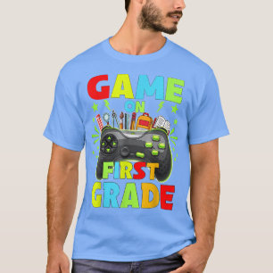 Camiseta Jogo no primeiro nível Desbloqueado Jogo de Vídeo
