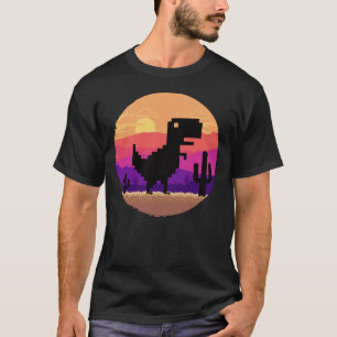 Camiseta Jogo offline do T-rex