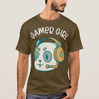 Camiseta Jogo Panda Vídeo Jogador Jogador Computador PC Pan