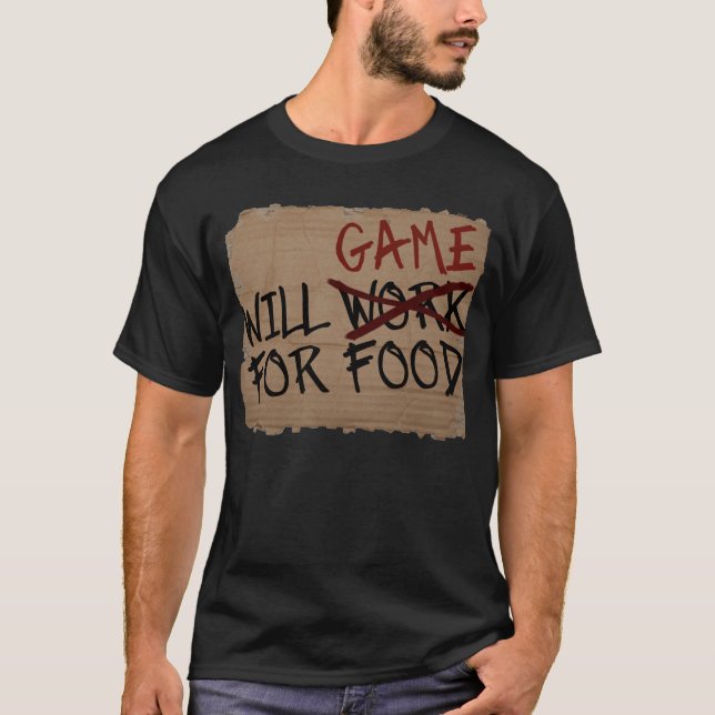 Camiseta Jogo para a comida (Frente)