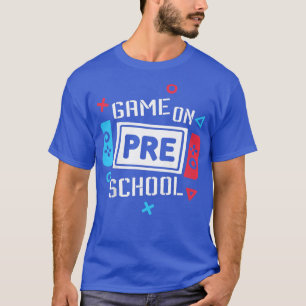 Camiseta Jogo Para Crianças Na Pré-Escola Engraçado Voltar