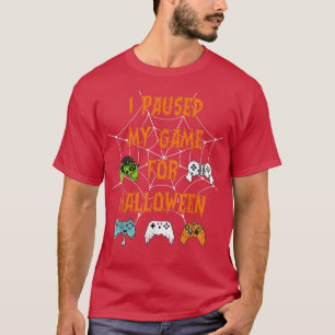 Camiseta Jogo Pausou Meu Jogo Para O Jogador Engraçado Do H