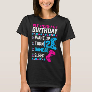 Camiseta Jogo Perfeito Do Bday Da Festa de aniversário Com