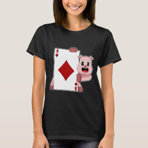 Camiseta Jogo Pig Poker Cartões