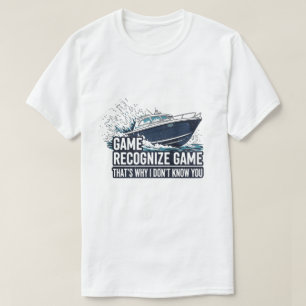 Camiseta Jogo Reconhece Jogo Embarcação Pesca Gráfica
