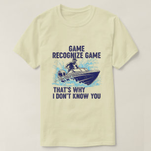Camiseta Jogo Reconhece Jogo Embarcações Pesca Gráfico