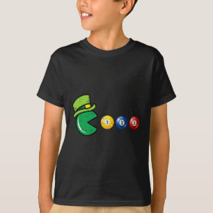 Camiseta Jogo Retro Dia de São Patrício de Bilhar 
