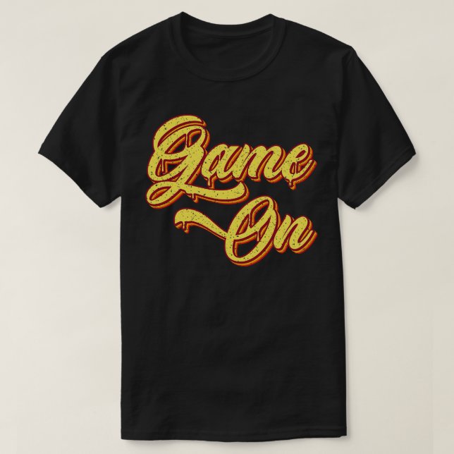 Camiseta Jogo Retroativo Na Tipografia (Frente do Design)