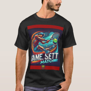 Camiseta "Jogo, set, Match: Vista o Espírito da Tênis!"