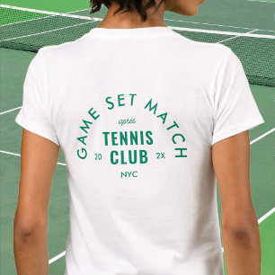 Camiseta Jogo Sete Correspondência Après Tênis Clube Branco