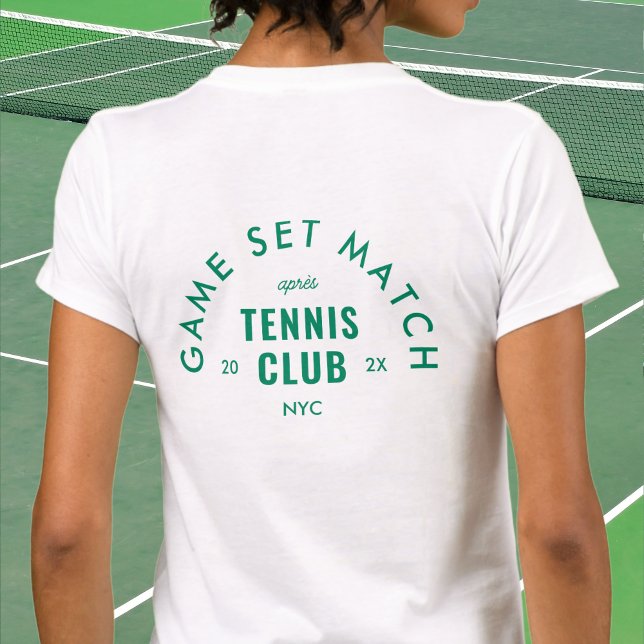 Camiseta Jogo Sete Correspondência Après Tênis Clube Branco (Criador carregado)