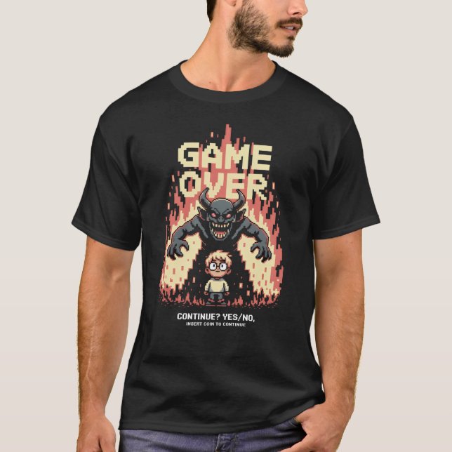 Camiseta Jogo Sobre Arte Com Oito Bits (Frente)