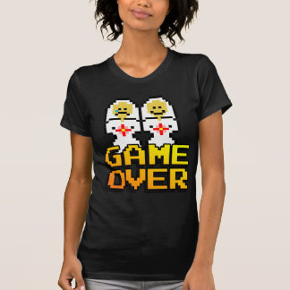 Camiseta Jogo sobre Casamento (lésbica, 8 bits)