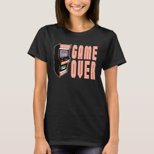 Camiseta Jogo sobre inserção de moeda para jogadores retror
