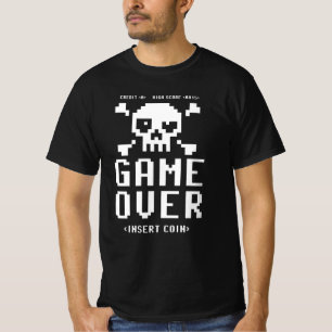 Camiseta Jogo sobre Inserção de Moedas para Jogador Retroat