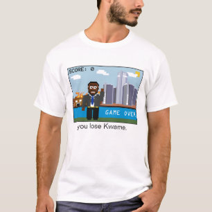 Camiseta Jogo sobre Kwame (um tomado partido)