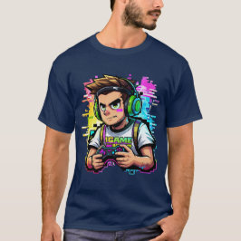 Camiseta Jogo sobre o estilo Arcade Retroativa Neon Gamer