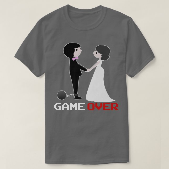 Camiseta Jogo sobre o Jogo do Casamento JGA Gift (Frente do Design)