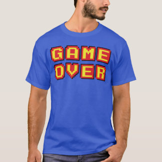 Camiseta Jogo Terminado Presente de Jogos de Vídeo Retro Vi