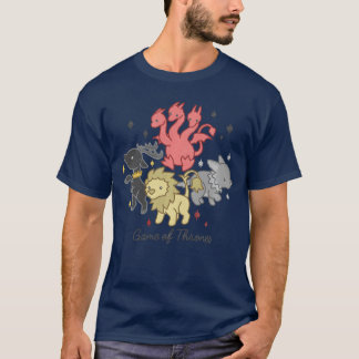 Camiseta Jogo Trôni Cervo Leão Lobo Gigante Casa Chib