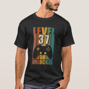 Camiseta Jogo Vintage 37º Aniversário Com 37 Anos