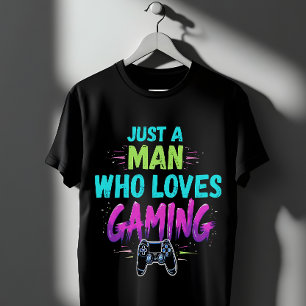 Camiseta Jogos Apenas um homem que ama jogos
