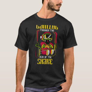 Camiseta Jogos através da China, Ano Novo, Cobra 2025 - Jog