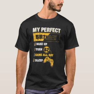 Camiseta Jogos de 62º aniversário perfeito para 62 anos