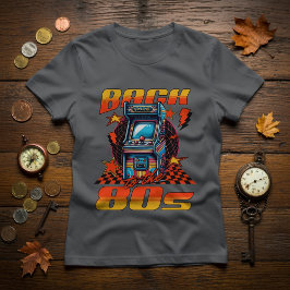 Camiseta Jogos de Arcade Vintage dos Anos 80