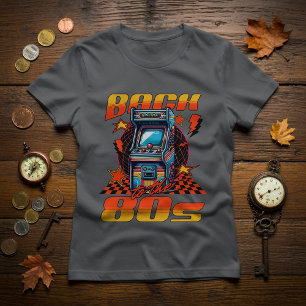 Camiseta Jogos de Arcade Vintage dos Anos 80