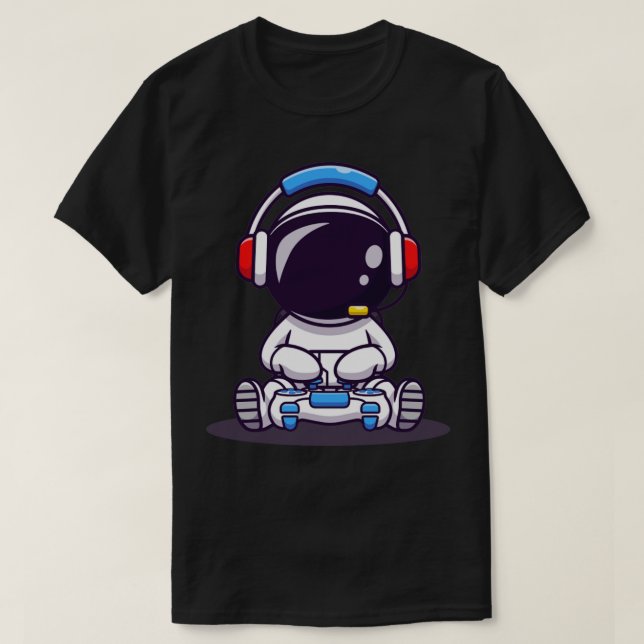 Camiseta Jogos de astronauta bonitos (Frente do Design)