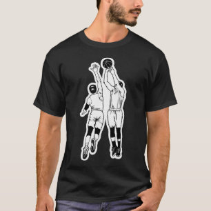 Camiseta Jogos De Basquete E Bloqueio De 2 Esportes