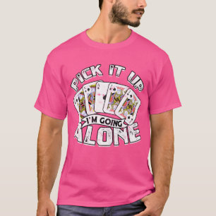 Camiseta Jogos de Cartão Jogando Cartaz Poker Euchre