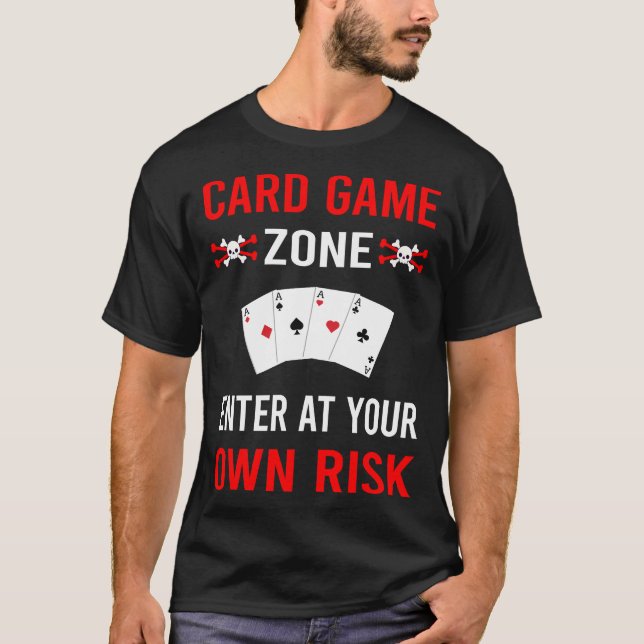 Camiseta Jogos de Cartas de Zona de Risco (Frente)