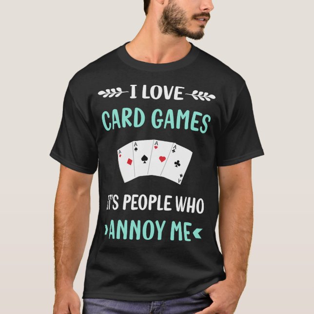 Camiseta Jogos de Cartas para Me Irritar (Frente)