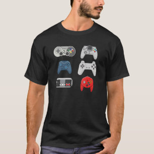Camiseta Jogos de coleção de controladores de vídeo retrorr