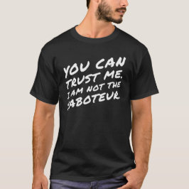 Camiseta Jogos de Conselho Engraçado Saboteur