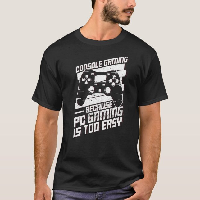 Camiseta Jogos De Console Para Um Jogador Online (Frente)