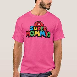 Camiseta Jogos de Dia de as mães Super Mommio Funny