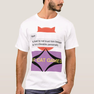Camiseta Jogos de Gatos Gordos Design 1