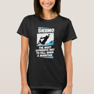 Camiseta Jogos de inverno de esqui dispendiosos de esqui es