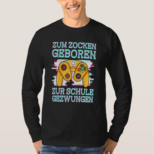 Camiseta Jogos De Nascer Para Console Forçado Escolar Ps5 (Frente)