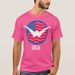 Camiseta Jogos de Natação de 2024 nos EUA, Natação