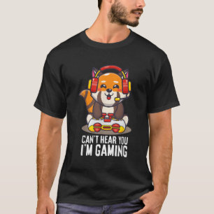 Camiseta Jogos De Panda Vermelha Não Conseguem Ouvir Você E