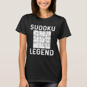 Camiseta Jogos de Quebra-cabeça de Legenda Sudoku