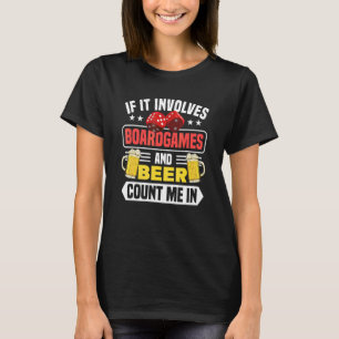 Camiseta Jogos de Tabuleiro E Cerveja Jogo De Tabuleiro Gam