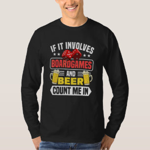 Camiseta Jogos de Tabuleiro E Cerveja Jogo De Tabuleiro Gam