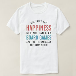 Camiseta Jogos de Tabuleiro é Felicidade Amante de Jogos de